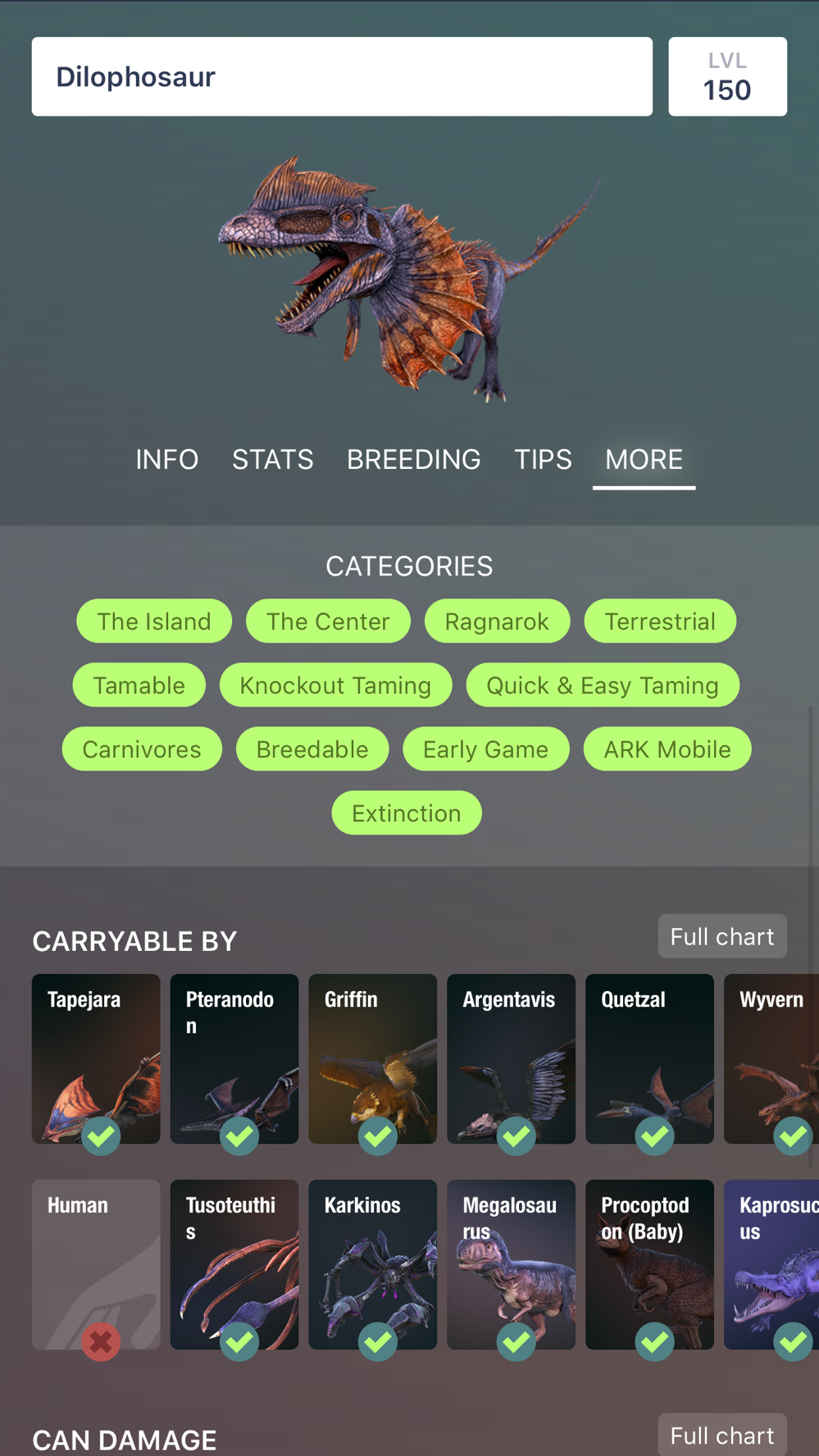 MORE 标签：分类标签与可被叼取（CARRYABLE BY）列表